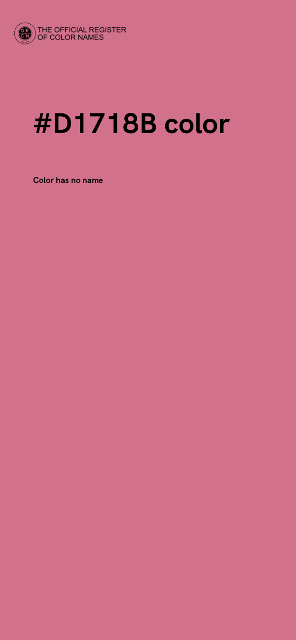 #D1718B color image