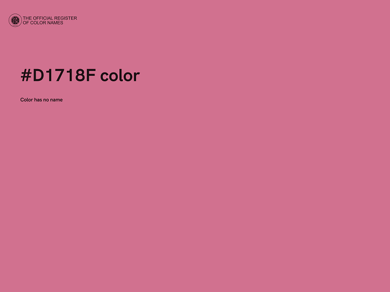 #D1718F color image