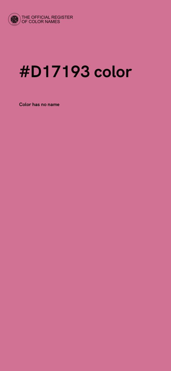 #D17193 color image