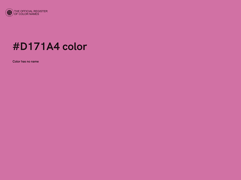 #D171A4 color image