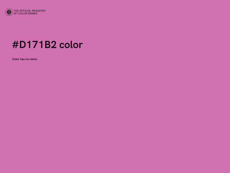 #D171B2 color image