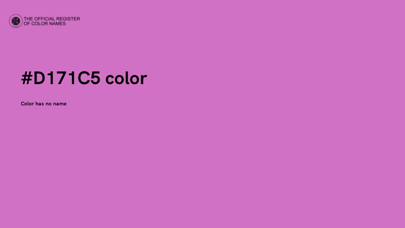 #D171C5 color image