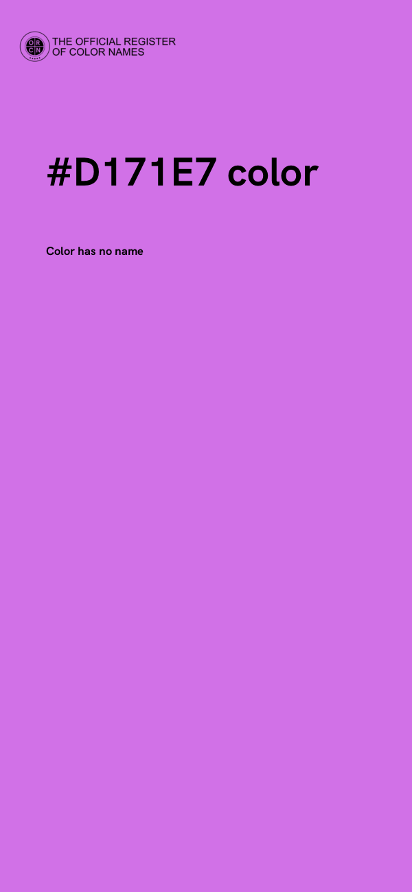 #D171E7 color image
