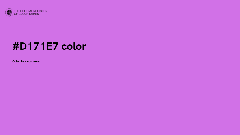 #D171E7 color image