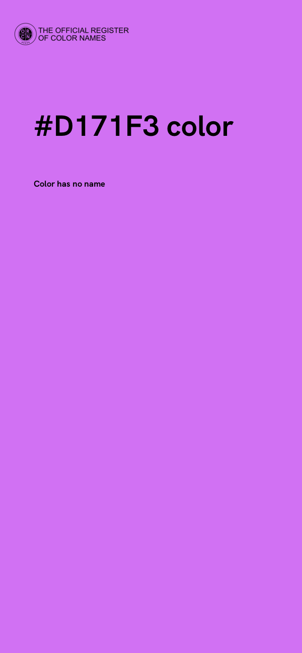 #D171F3 color image