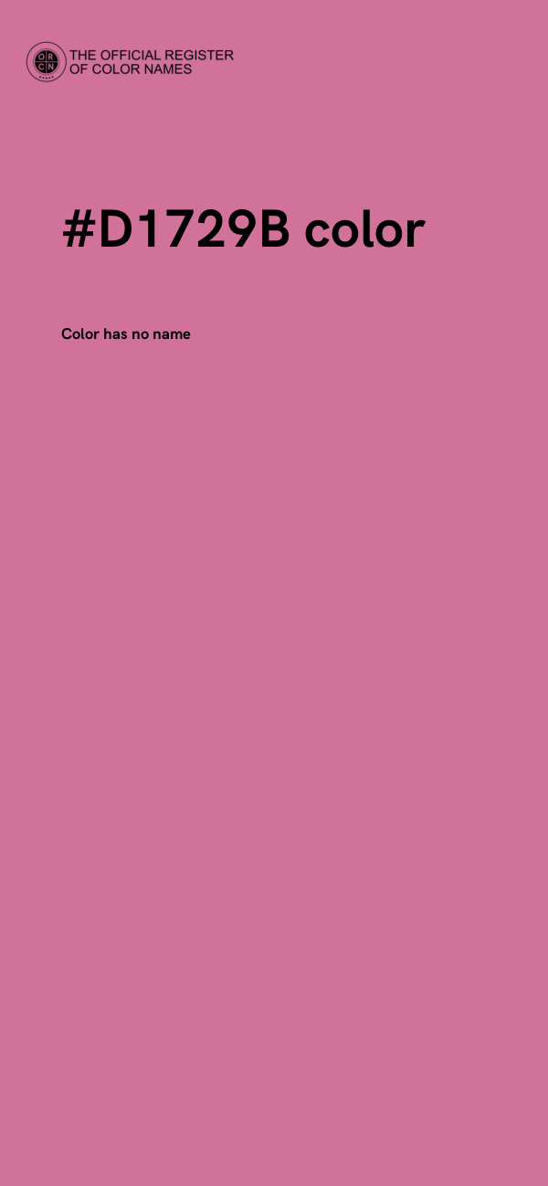 #D1729B color image