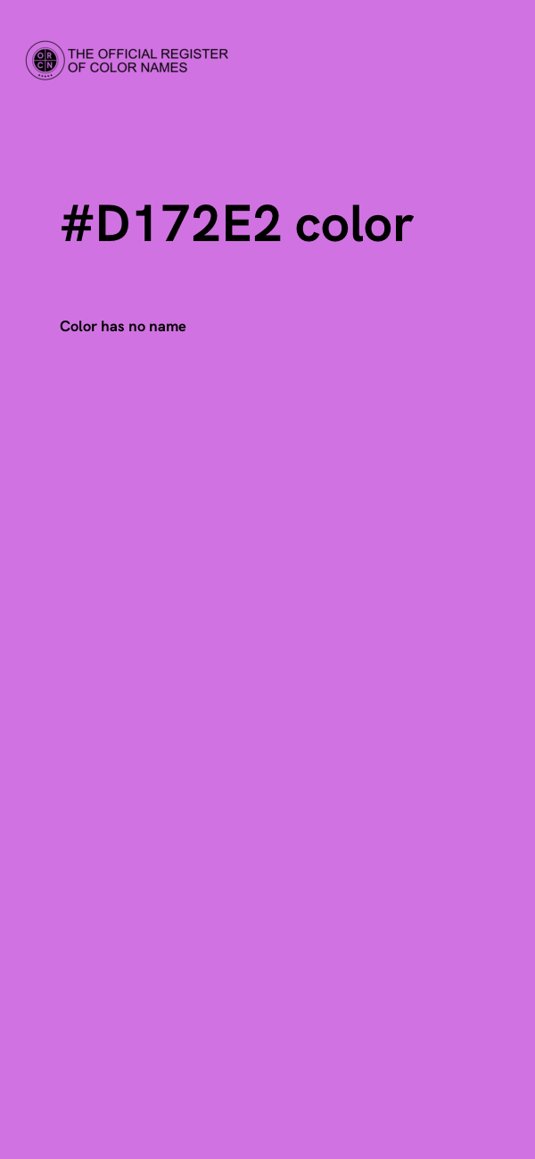 #D172E2 color image
