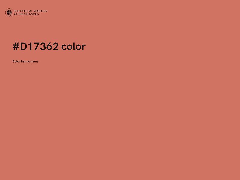 #D17362 color image