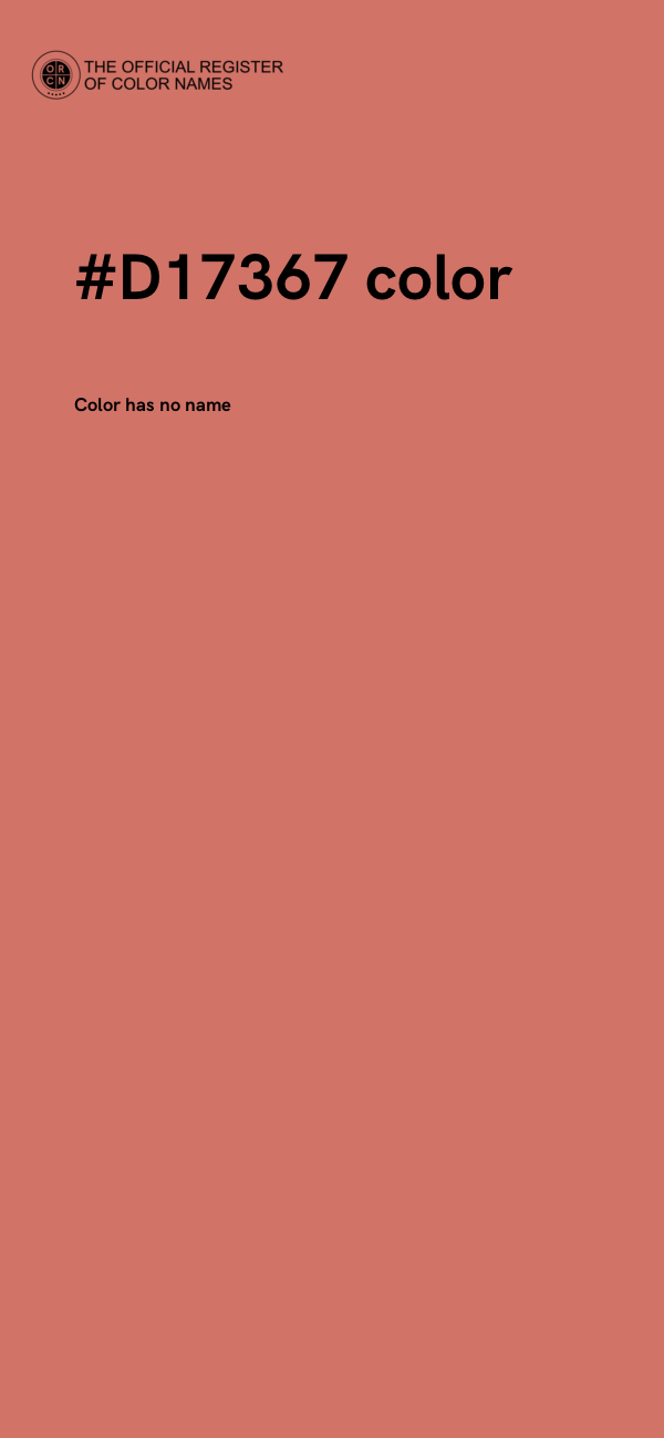 #D17367 color image