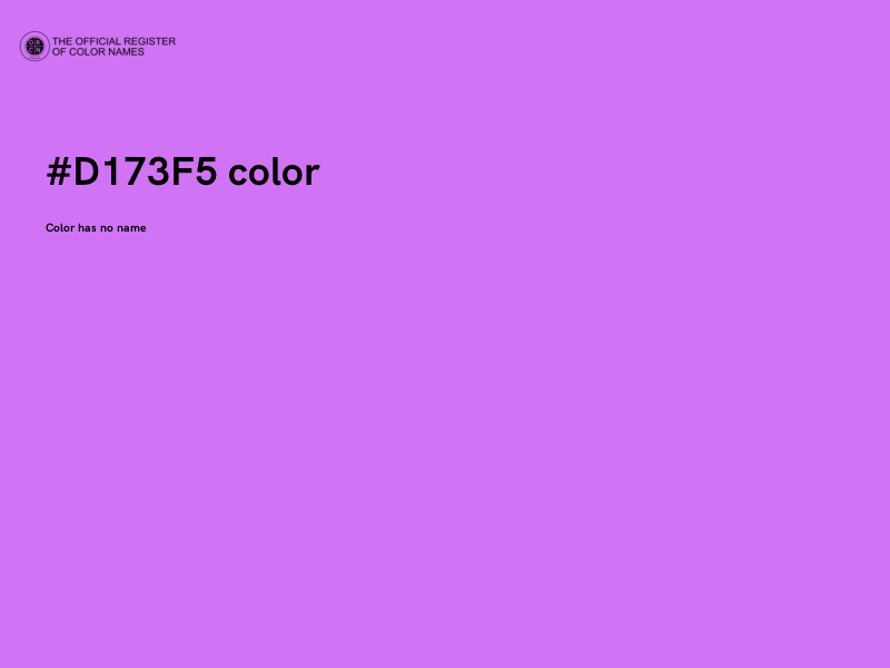 #D173F5 color image
