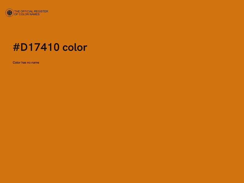 #D17410 color image