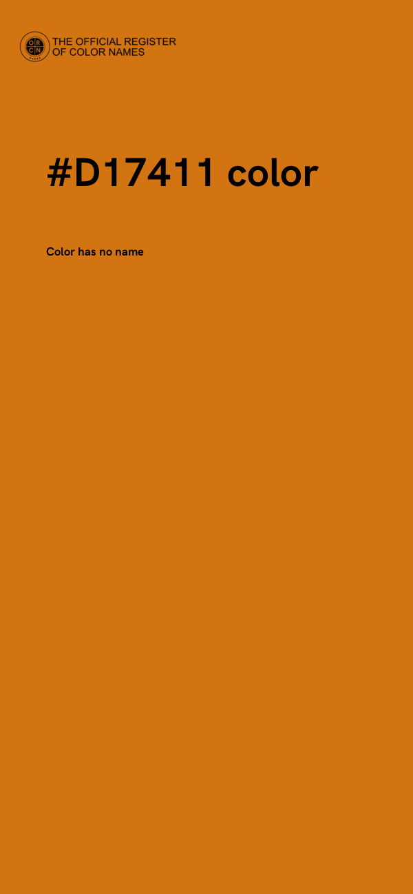 #D17411 color image