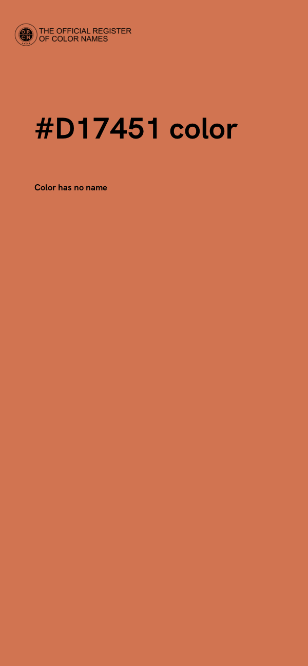 #D17451 color image