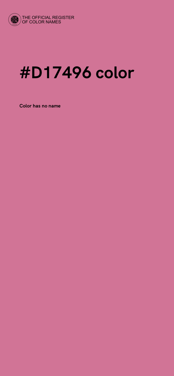 #D17496 color image
