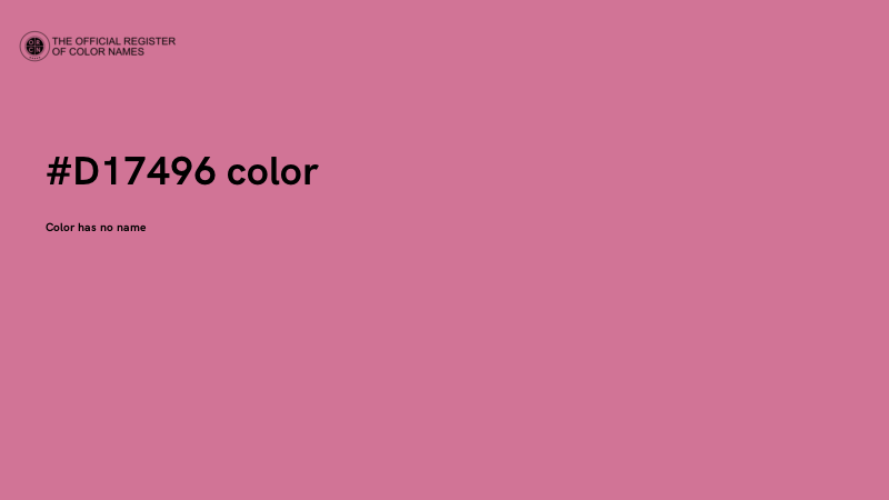 #D17496 color image