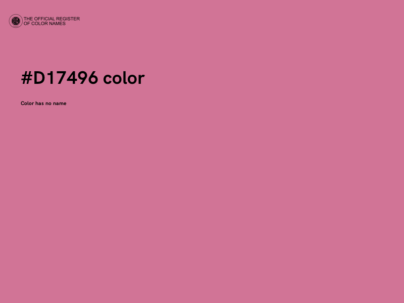 #D17496 color image