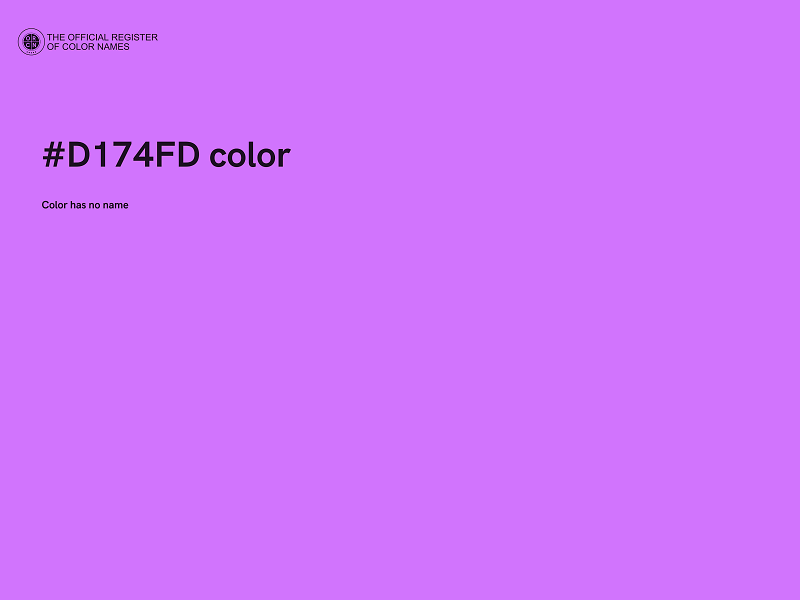 #D174FD color image