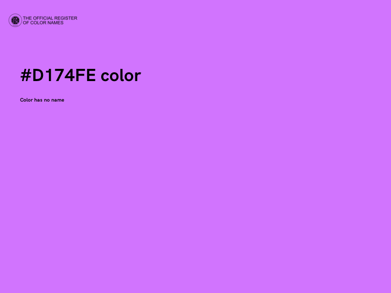 #D174FE color image