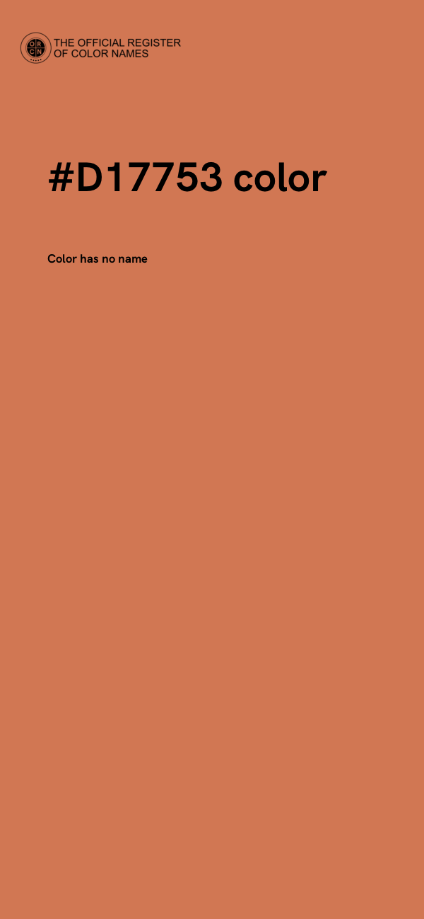 #D17753 color image