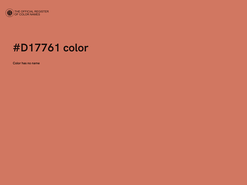 #D17761 color image