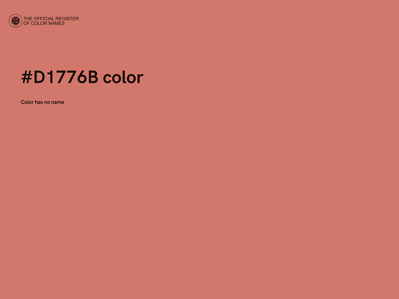 #D1776B color image