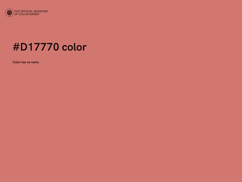#D17770 color image