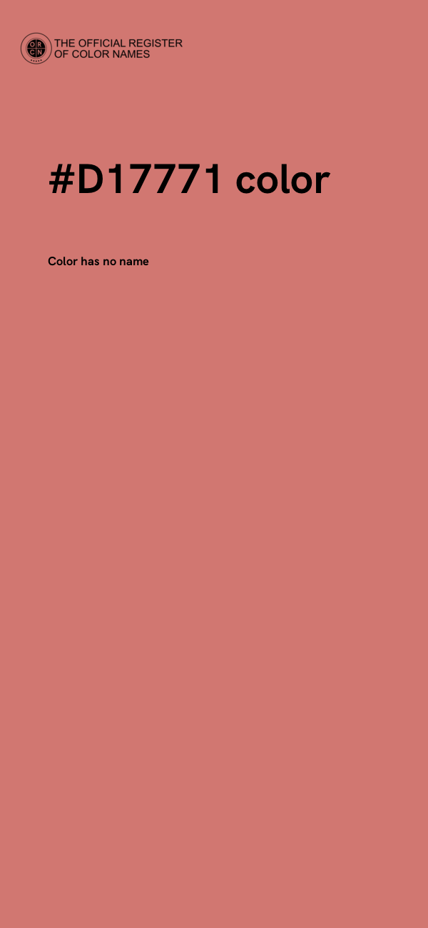 #D17771 color image