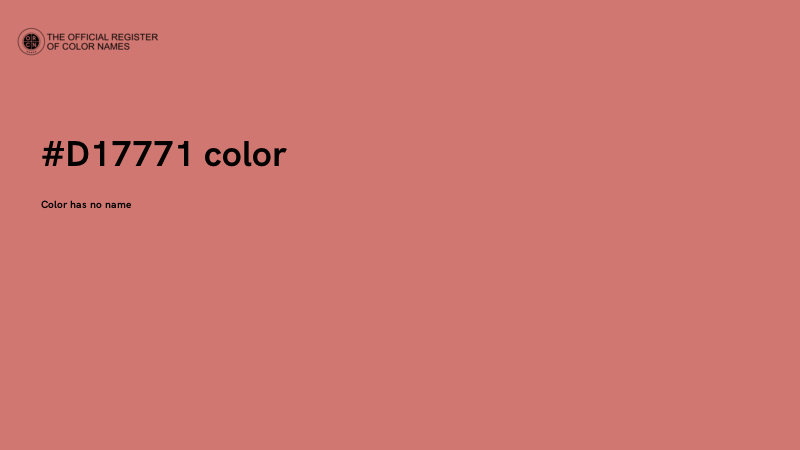 #D17771 color image