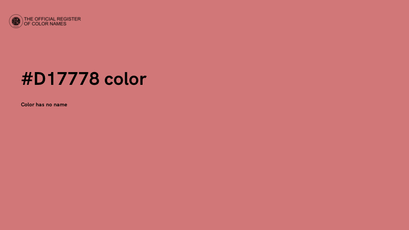 #D17778 color image