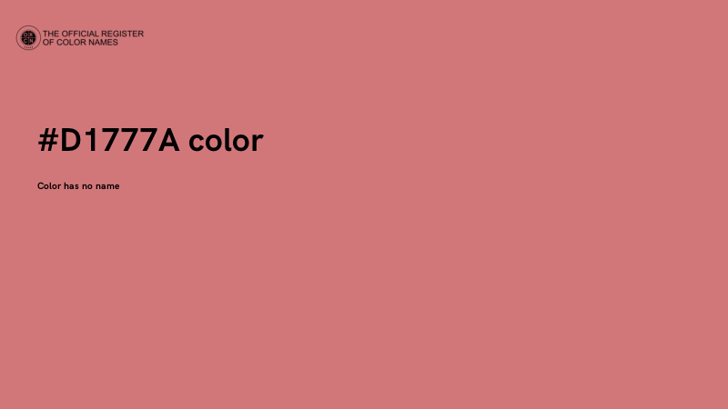 #D1777A color image