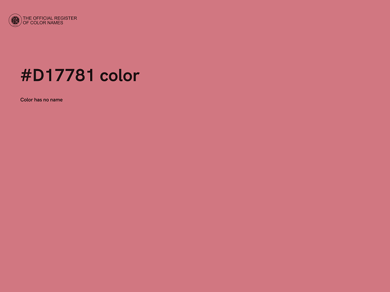 #D17781 color image