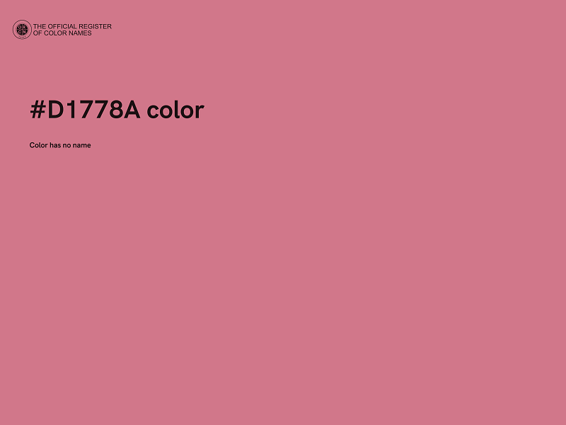 #D1778A color image