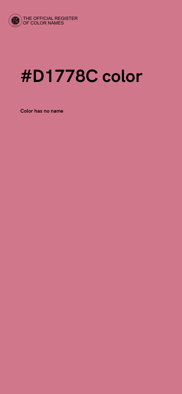 #D1778C color image
