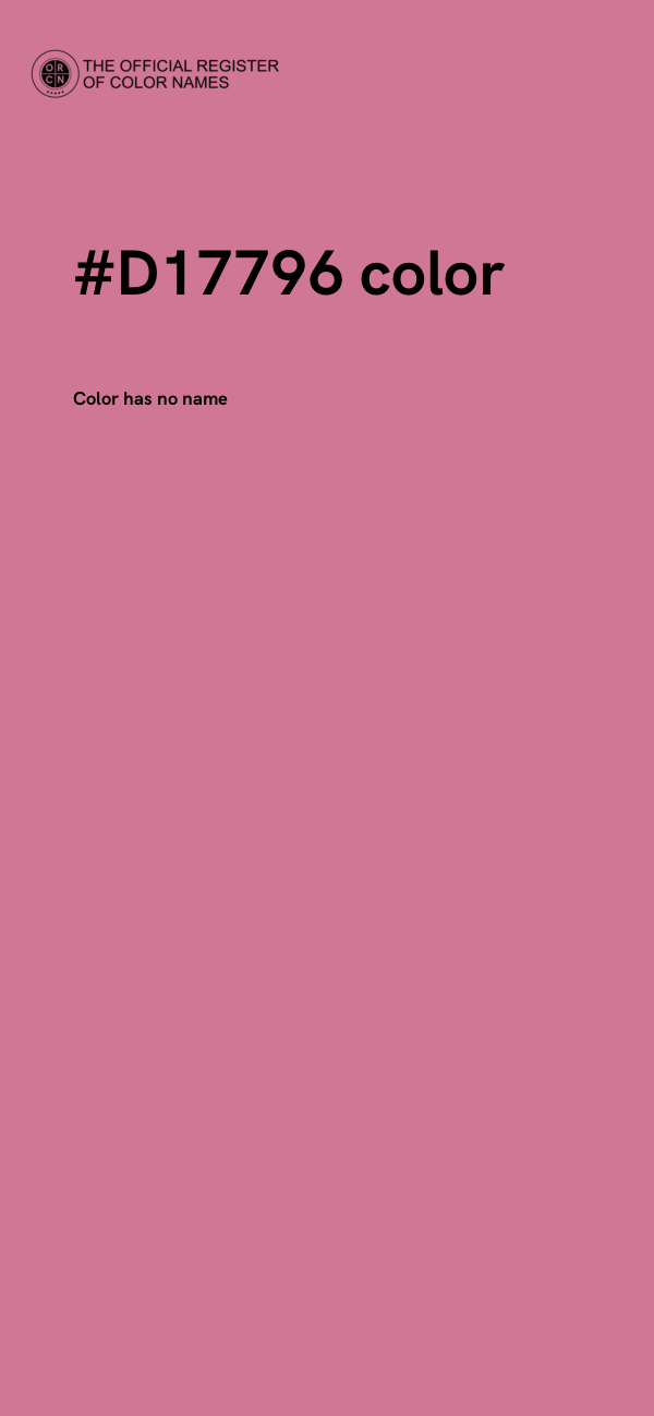 #D17796 color image
