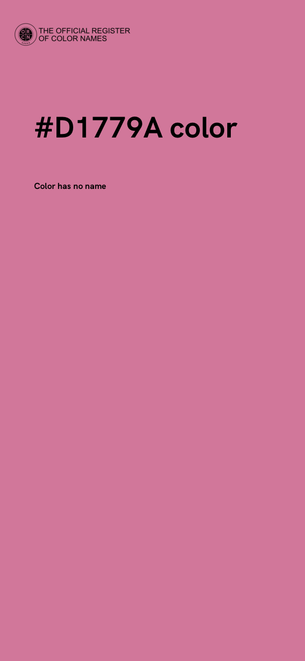 #D1779A color image