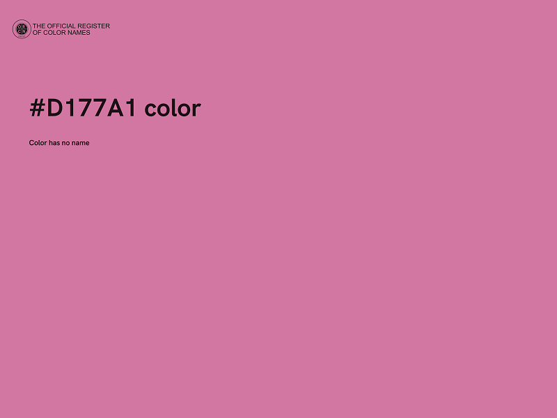 #D177A1 color image