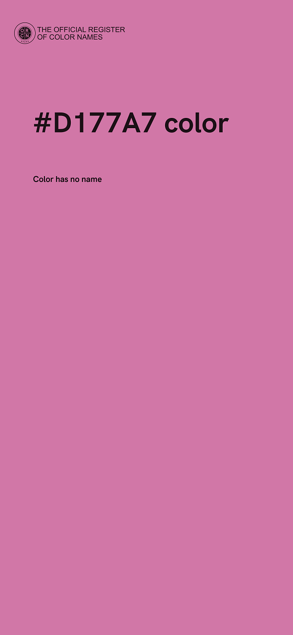 #D177A7 color image