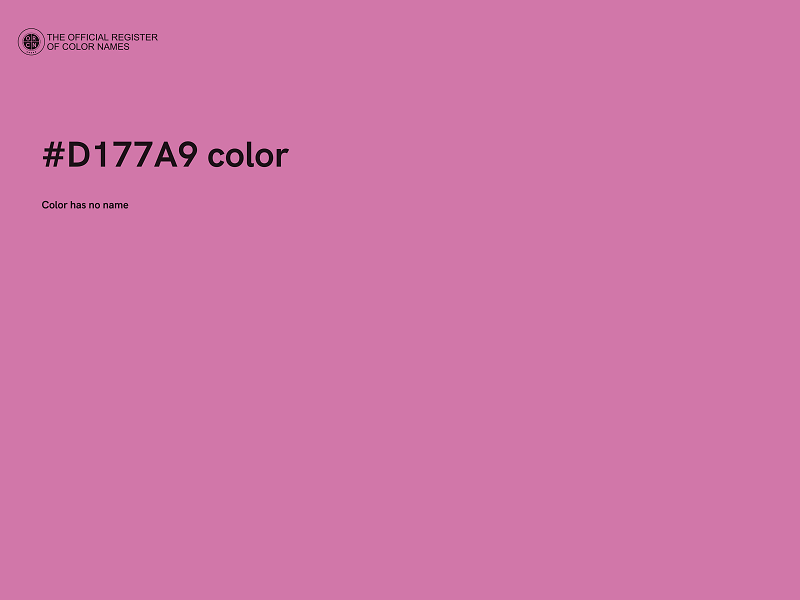 #D177A9 color image