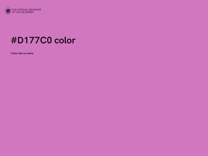 #D177C0 color image