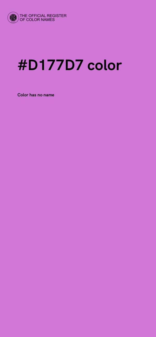 #D177D7 color image