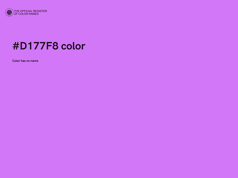 #D177F8 color image