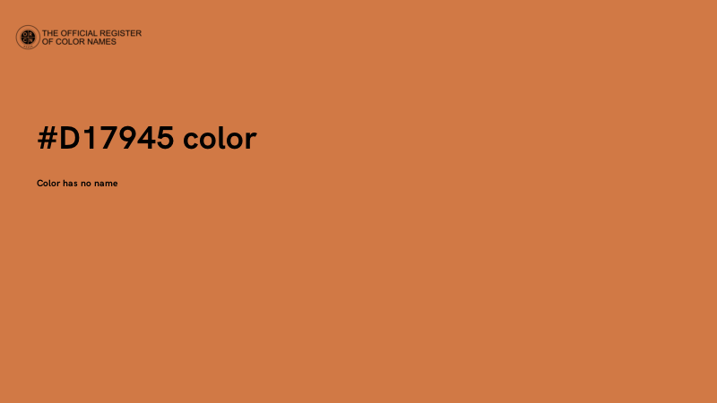 #D17945 color image
