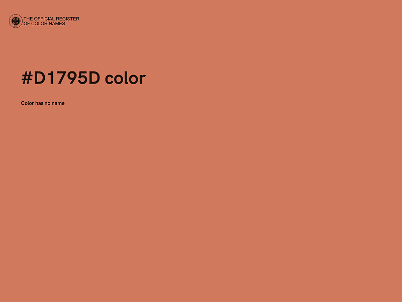 #D1795D color image