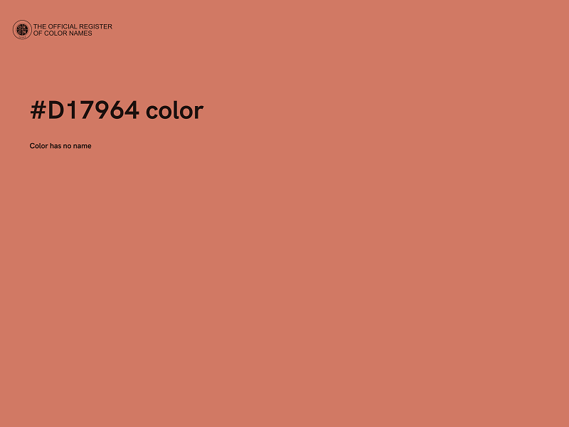 #D17964 color image