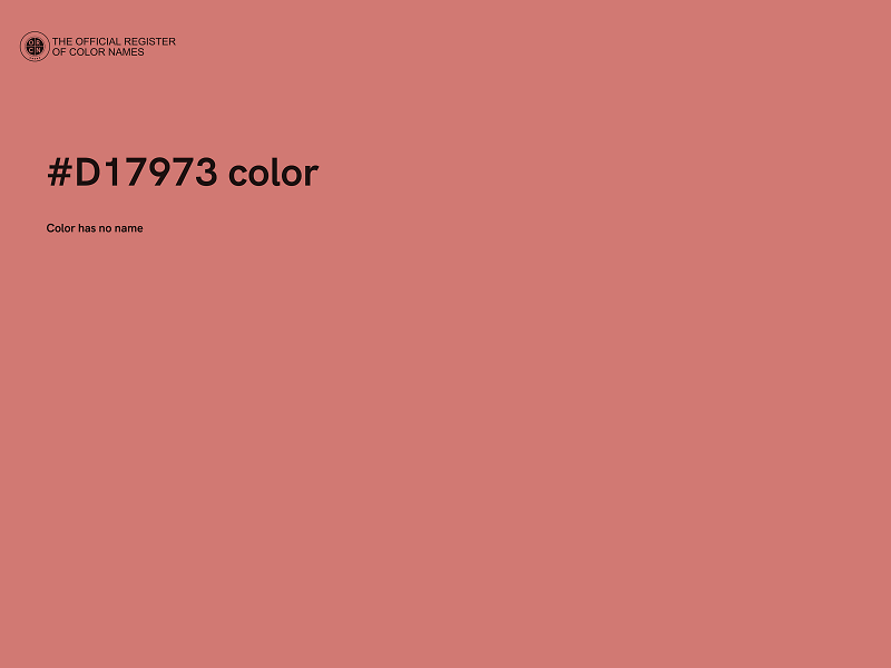 #D17973 color image