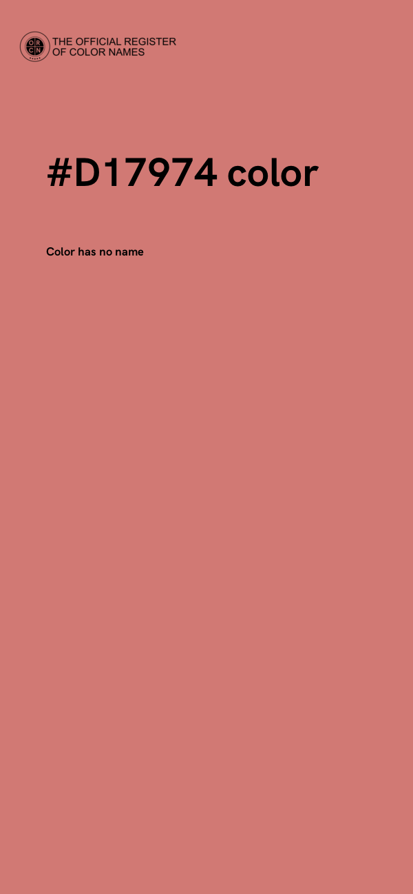 #D17974 color image
