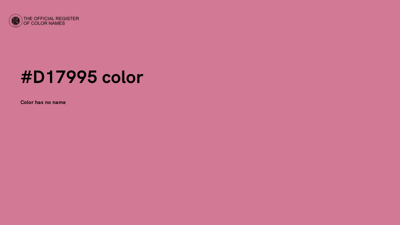 #D17995 color image
