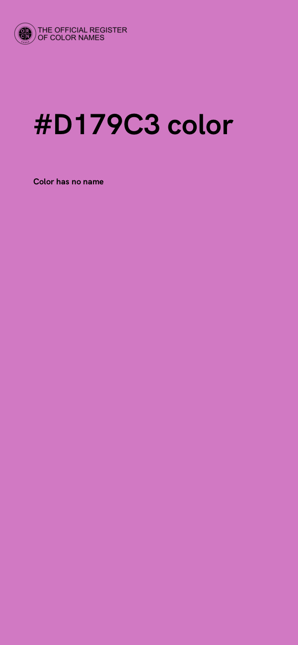#D179C3 color image