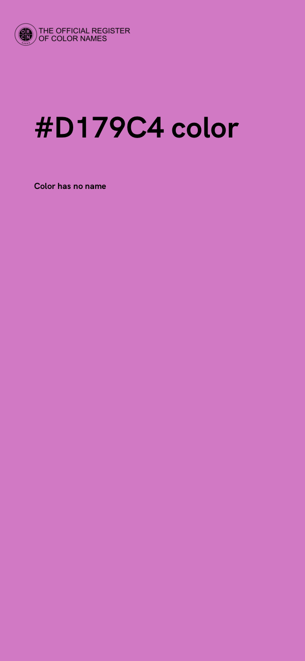 #D179C4 color image