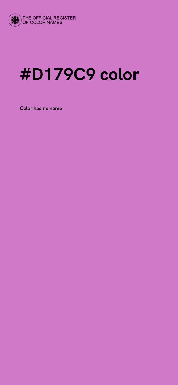 #D179C9 color image